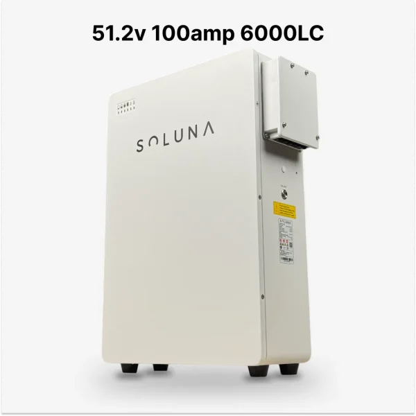 Soluna BES 5K | 5.12kWh Lithium LFP Battery Wall/Floor Mount Battery